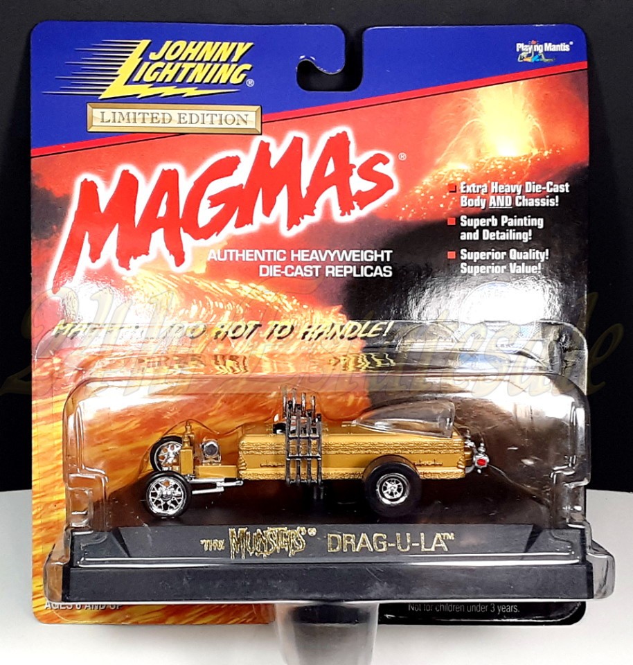 JOHNNY LIGHTNING 1:43 Magmas Munsters Dragula Grandpas Gold Coffin Dragster☑️IT!