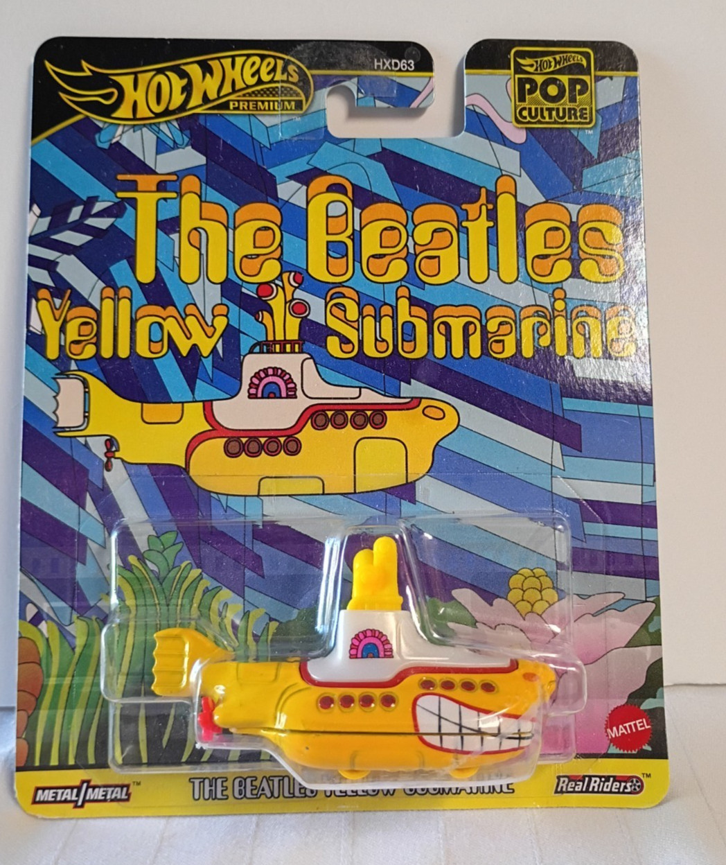 The Beatles Yellow Submarine Collectible Mattel Hot Wheels Car Premium New POP