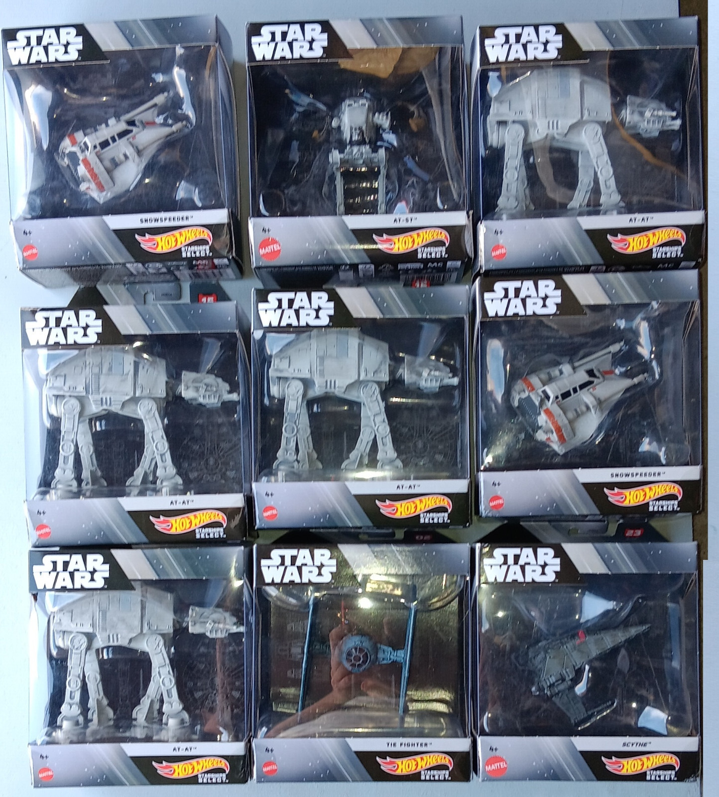 STAR WARS HOT WHEELS SELECT STARSHIPS Various Mattel Ships Die-Cast Metal