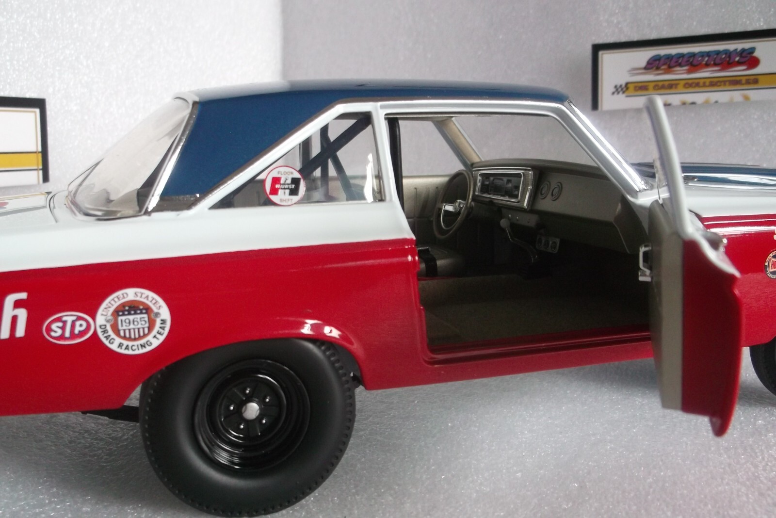 SOX MARTIN 1965 AWB PLYMOUTH BELVEDERE HEMI 1:18 HNRA DRAG RACE CAR ATOMIC ACME