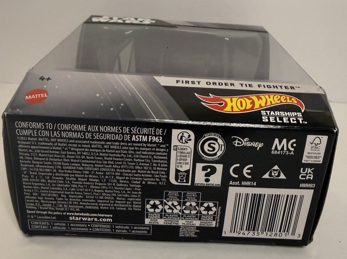 Lot of 3 Star Wars Starships Select Vader Tie Advanced Tie Fighter Interceptor