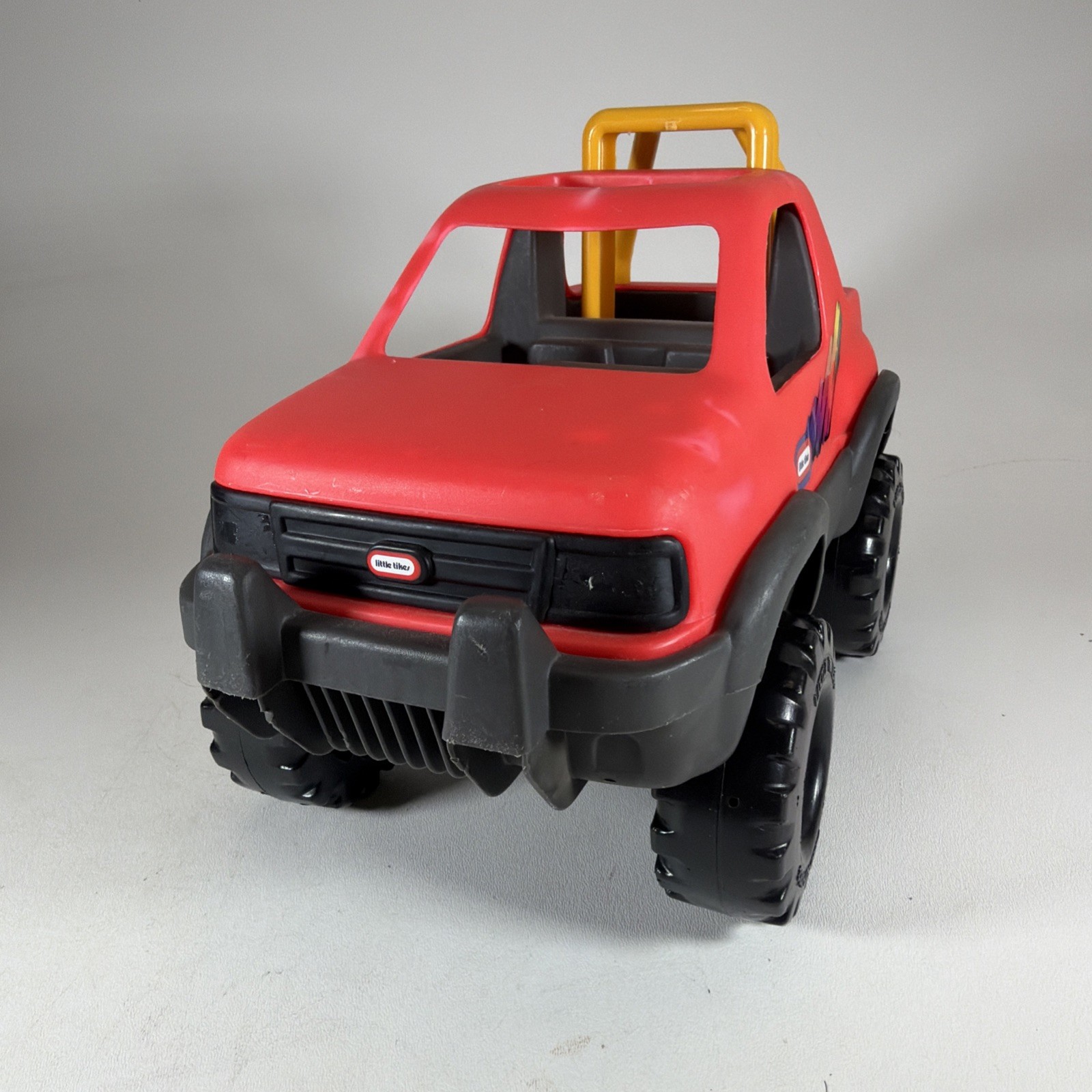 Little Tikes Rugged Riggz Red Orange Baja Monster Truck Car Push Along Toy 6694