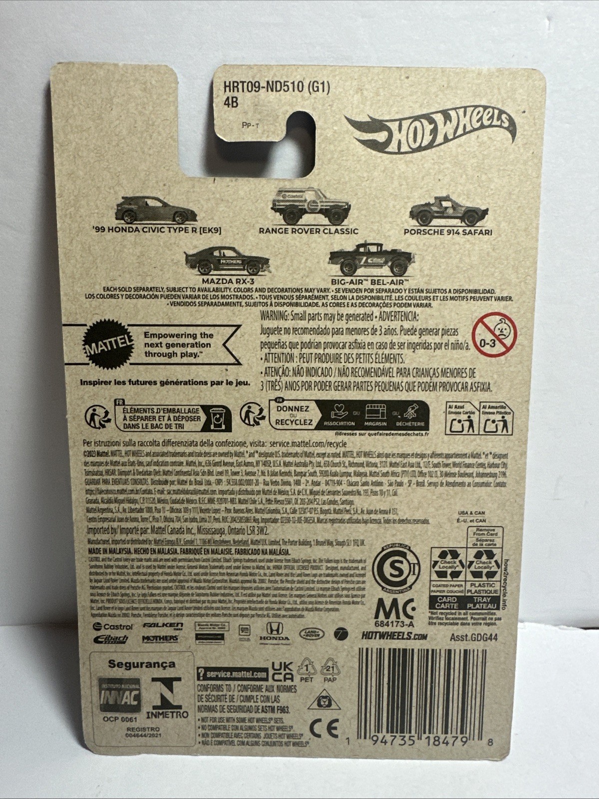 Hot Wheels HW Speed Graphics ‘99 Honda Civic Type R (EK9)