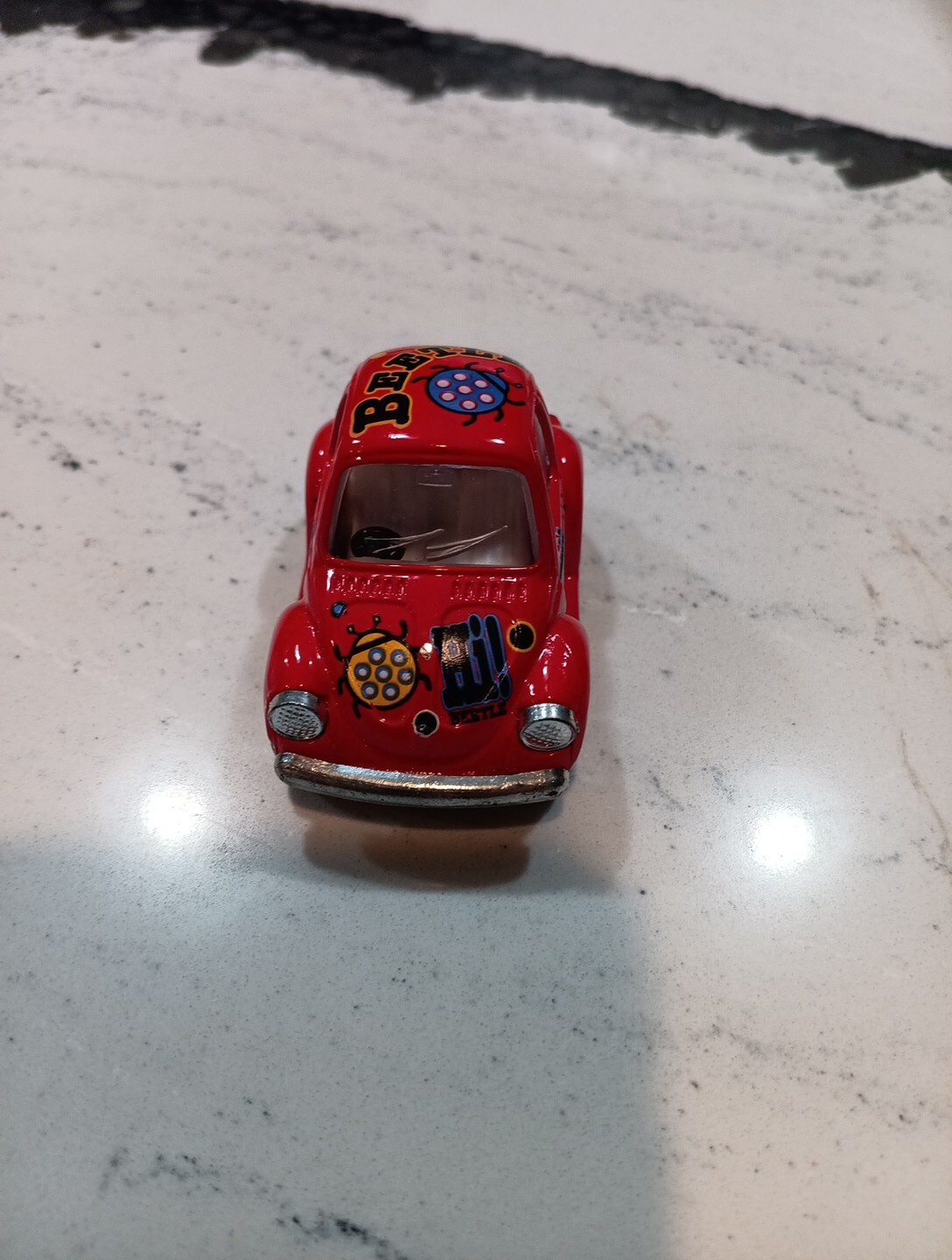 Red Kintoy Pullback Action Volkswagen VW Beetle Free Shipping! H009