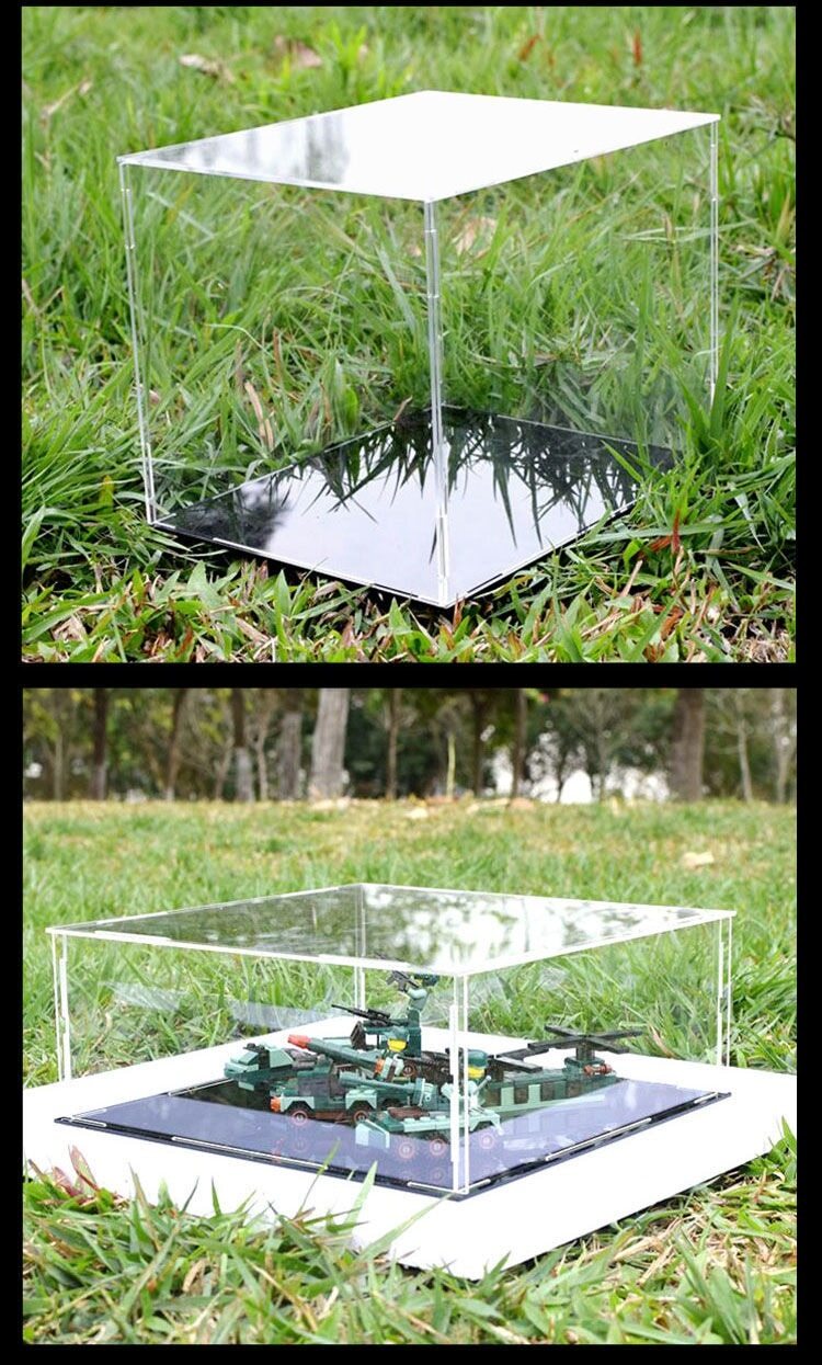 Clear Acrylic Display Case Dustproof Showcase for Action Figure/Toy/collection