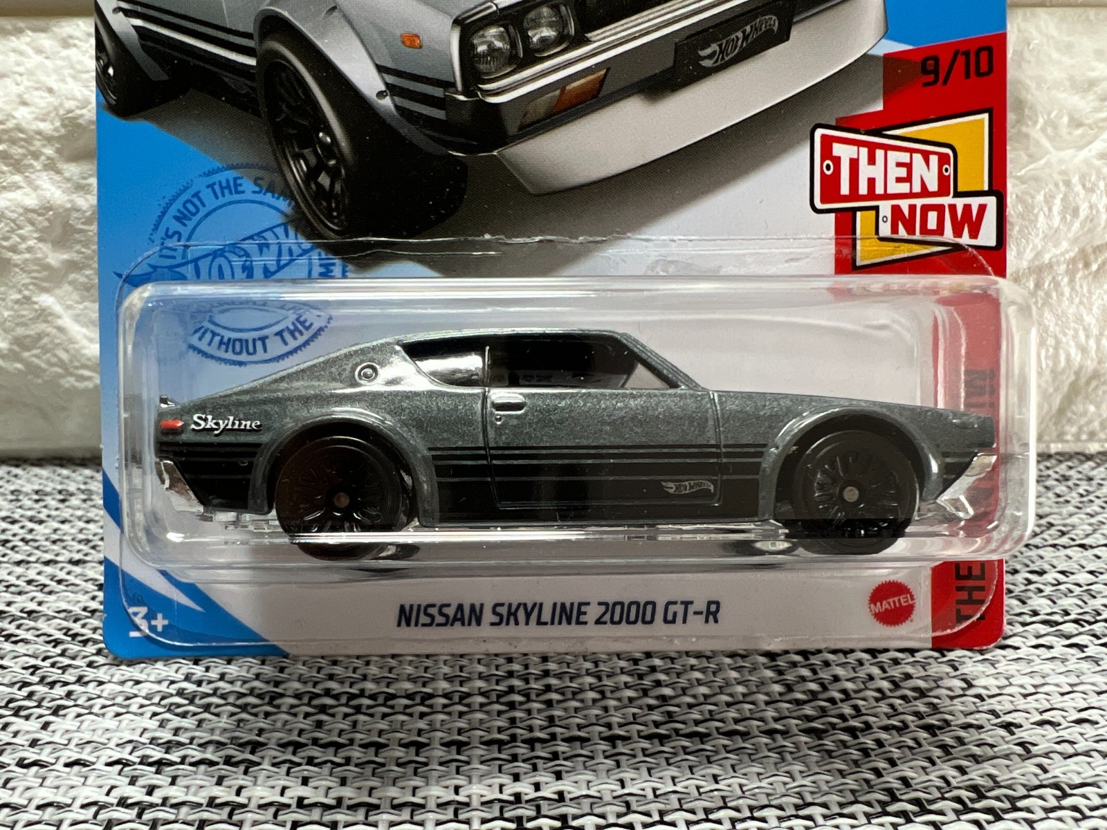 Hot Wheels Then And Now 9/10 Nissan Skyline 2000 GT-R 180/250 Gray