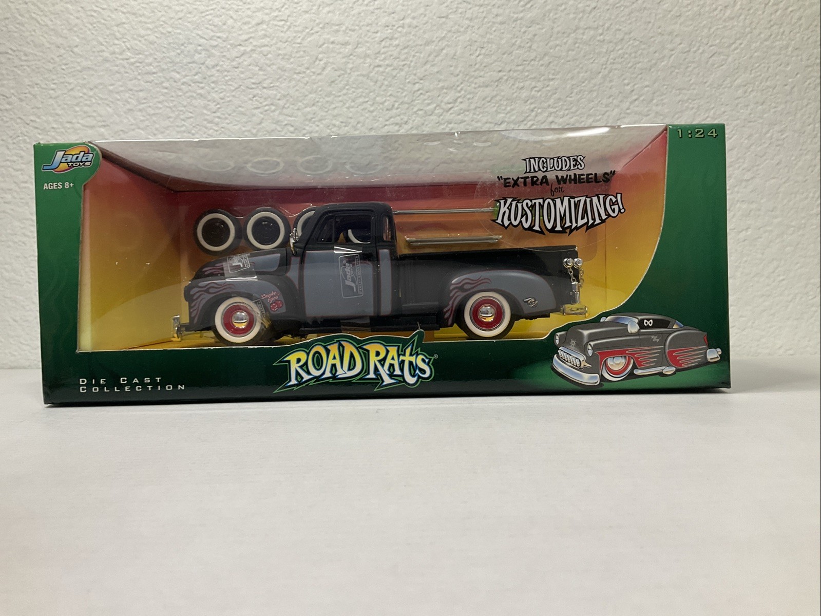 Jada Toys Road Rats 1953 Chevy Pickup Kustomizing Black 1:24 Die Cast