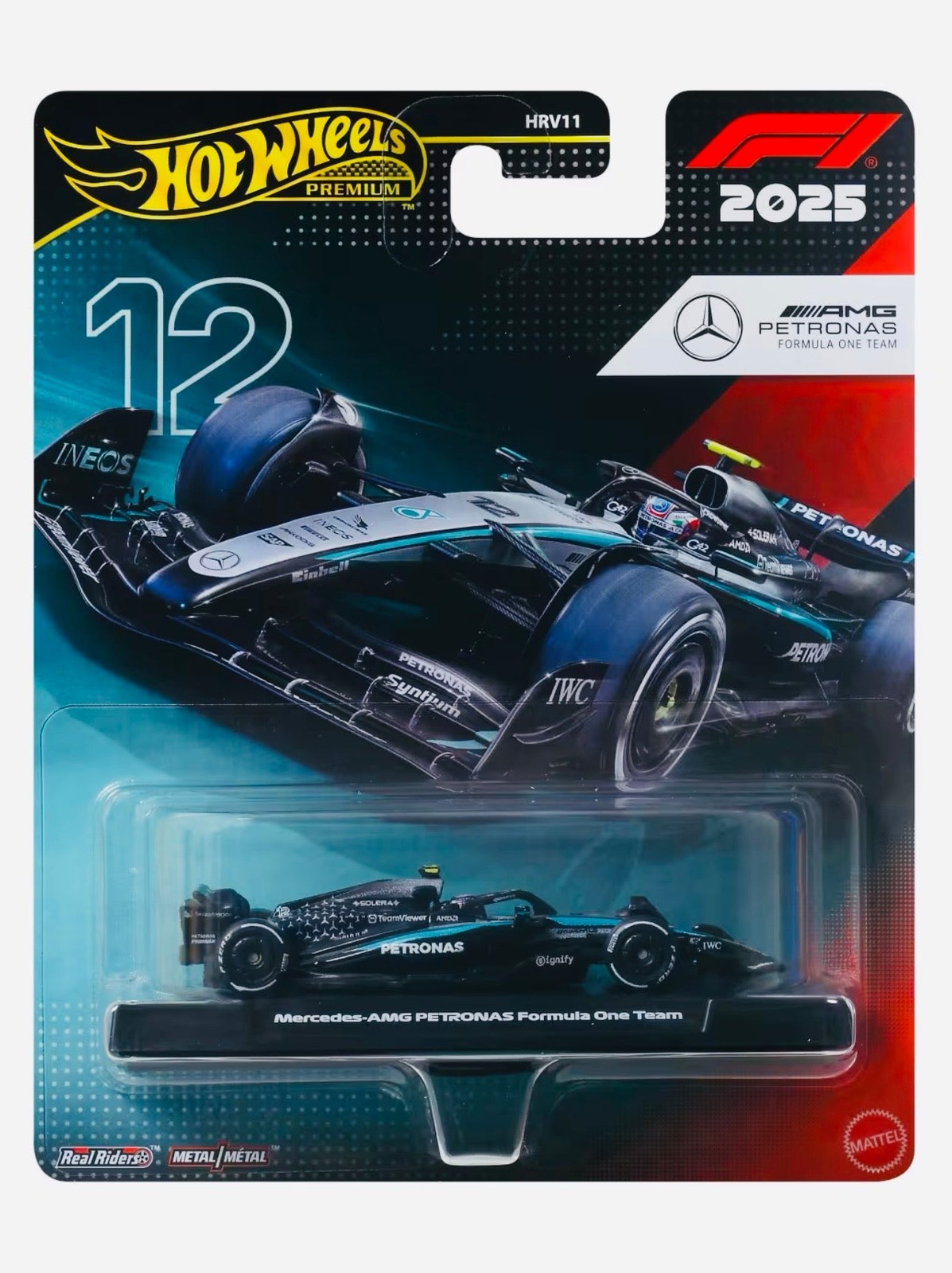 Kimi Antonelli Mercedes Formula 1 Team #12 2025 F1 Formula 1 Race Team 1:64