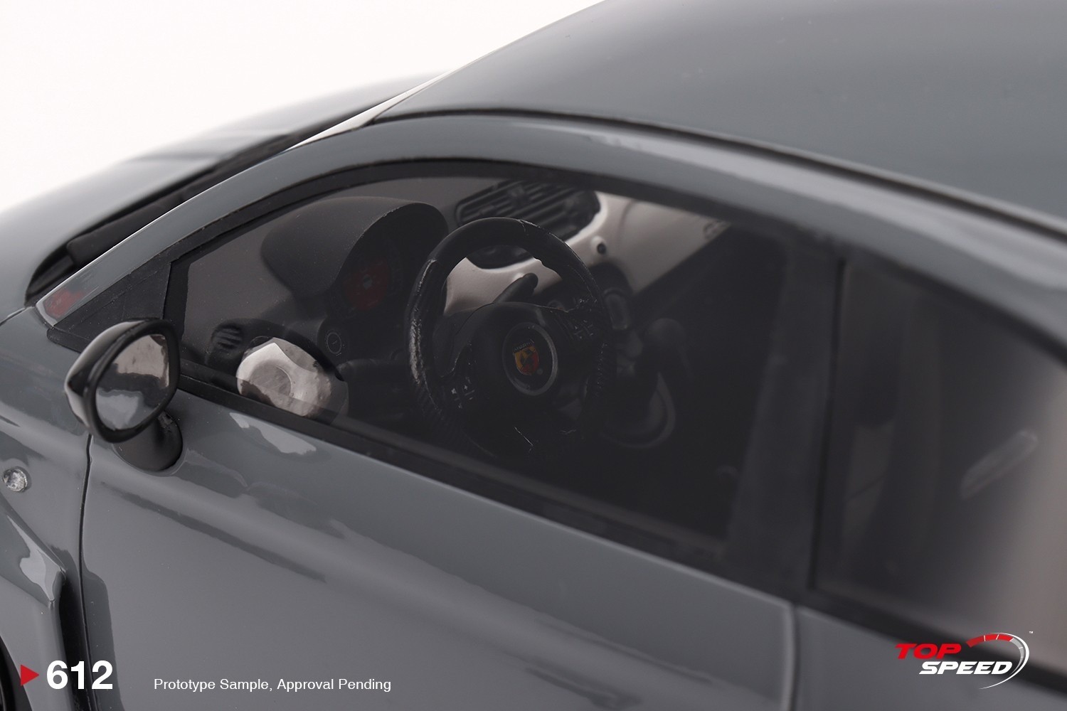 Abarth LB-WORKS x Abas Works 595 Grey in 1:18 scale by Topspeed