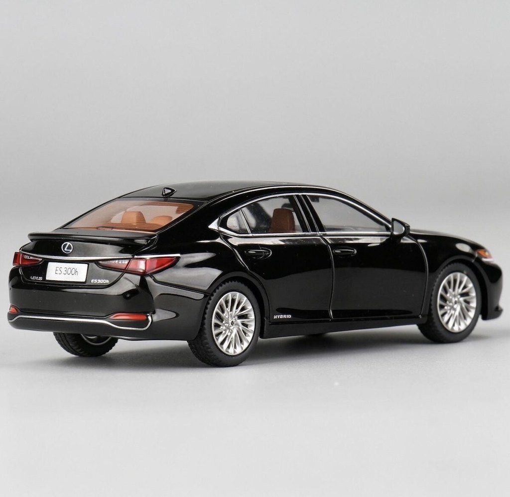 JKM 1:64 Black ES300h Luxury Sedan Sports Model Diecast Display Car