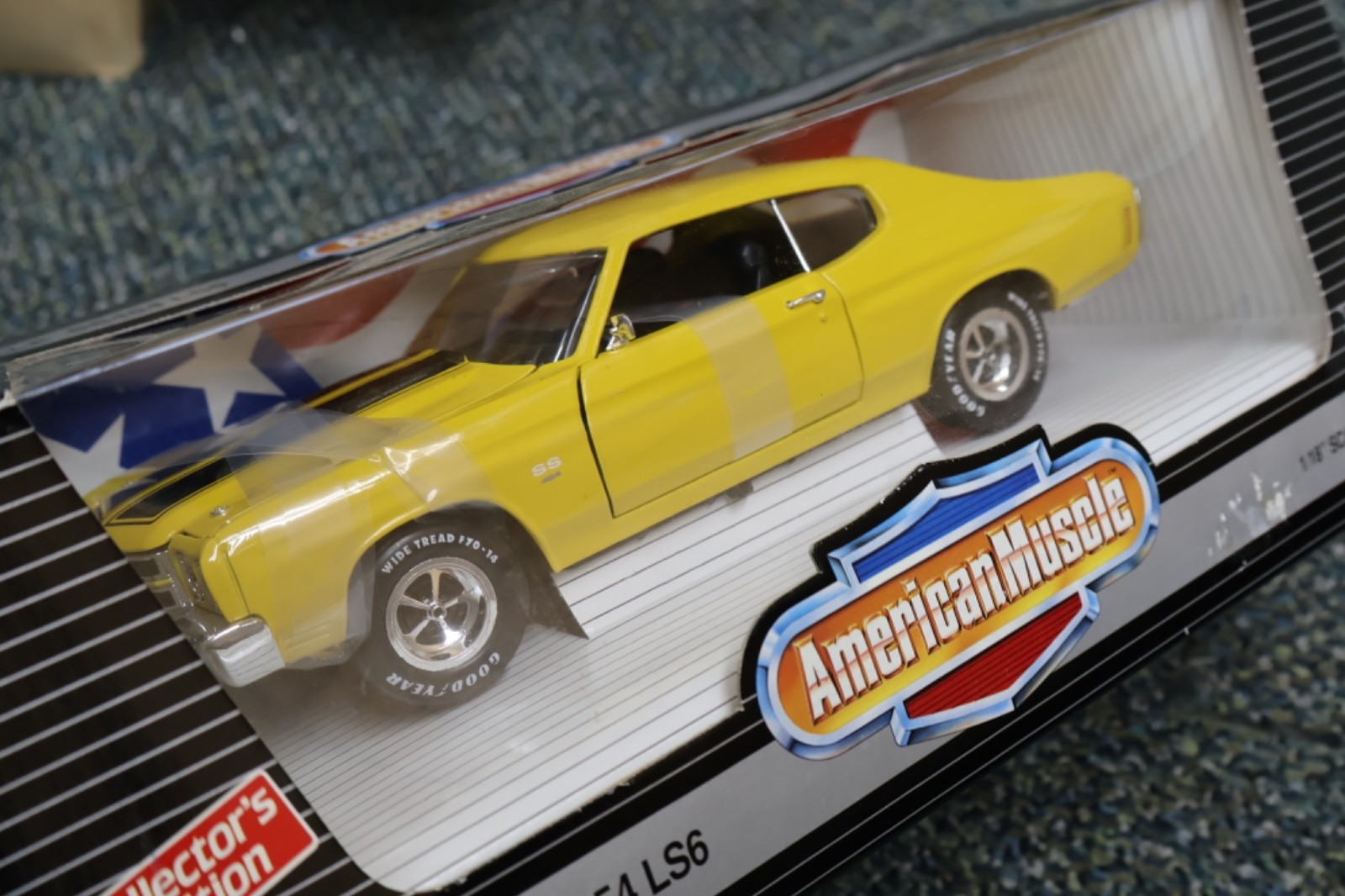 1/18 ERTL American Muscle 1970 Chevy Chevelle SS 454 LS6 in Yellow