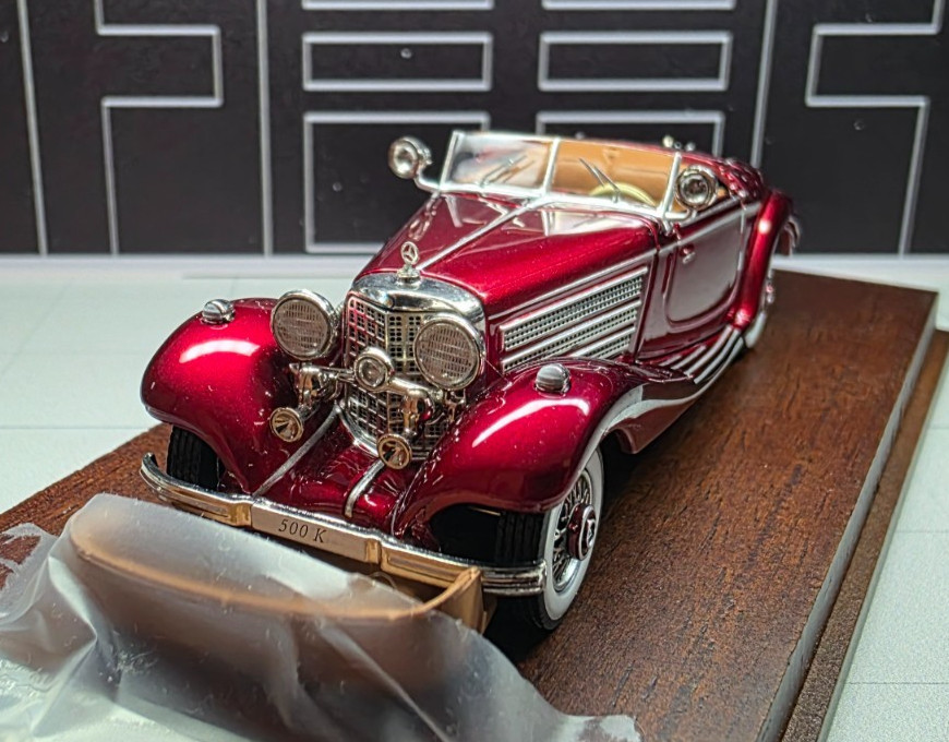Liberty 1:64 Mercedes 500K Red Metallic/Brown VERY NICE! LOOK!