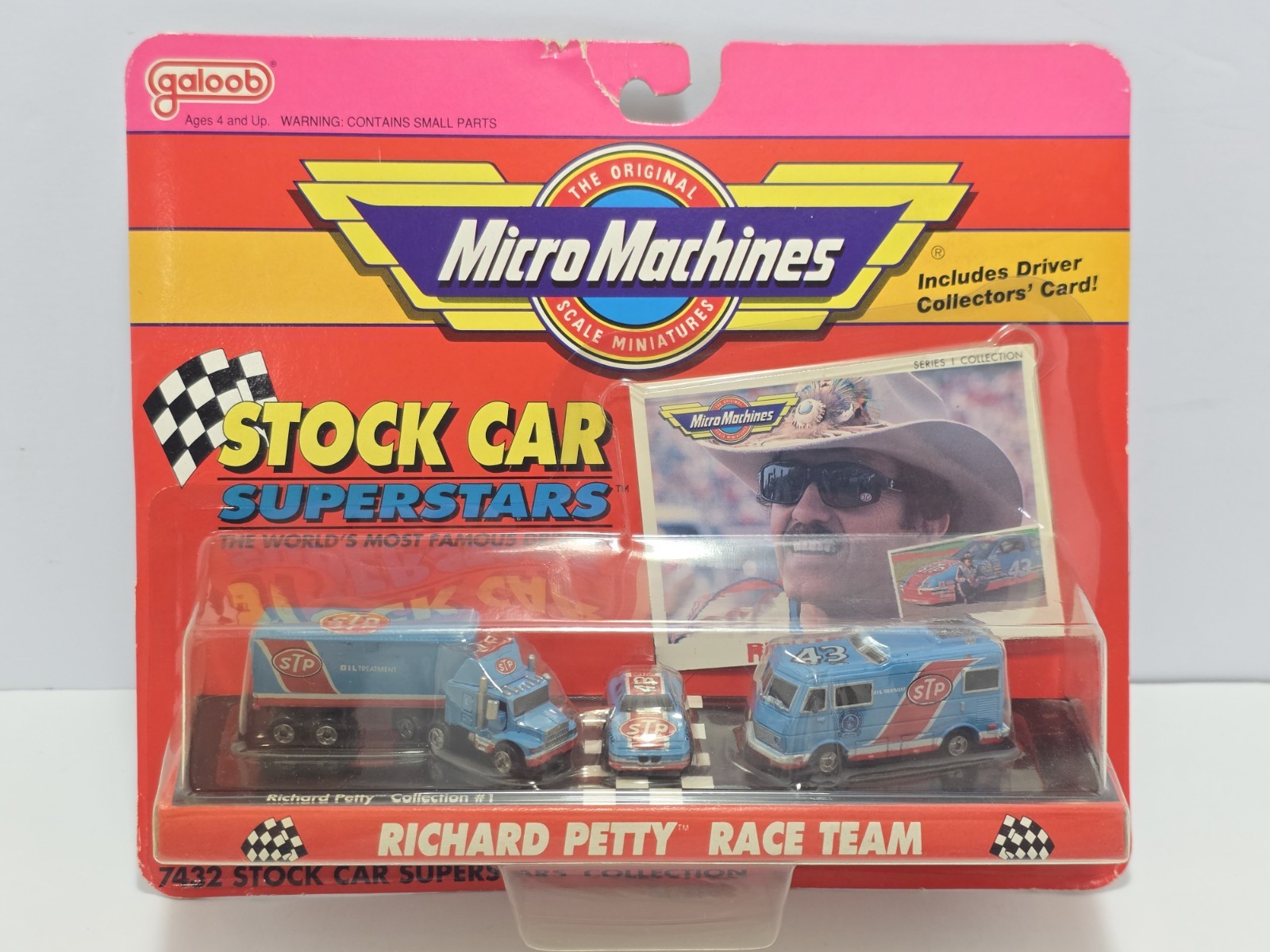 Micro Machines Stock Car Superstars Richard Petty Race Team STP Set New Sealed