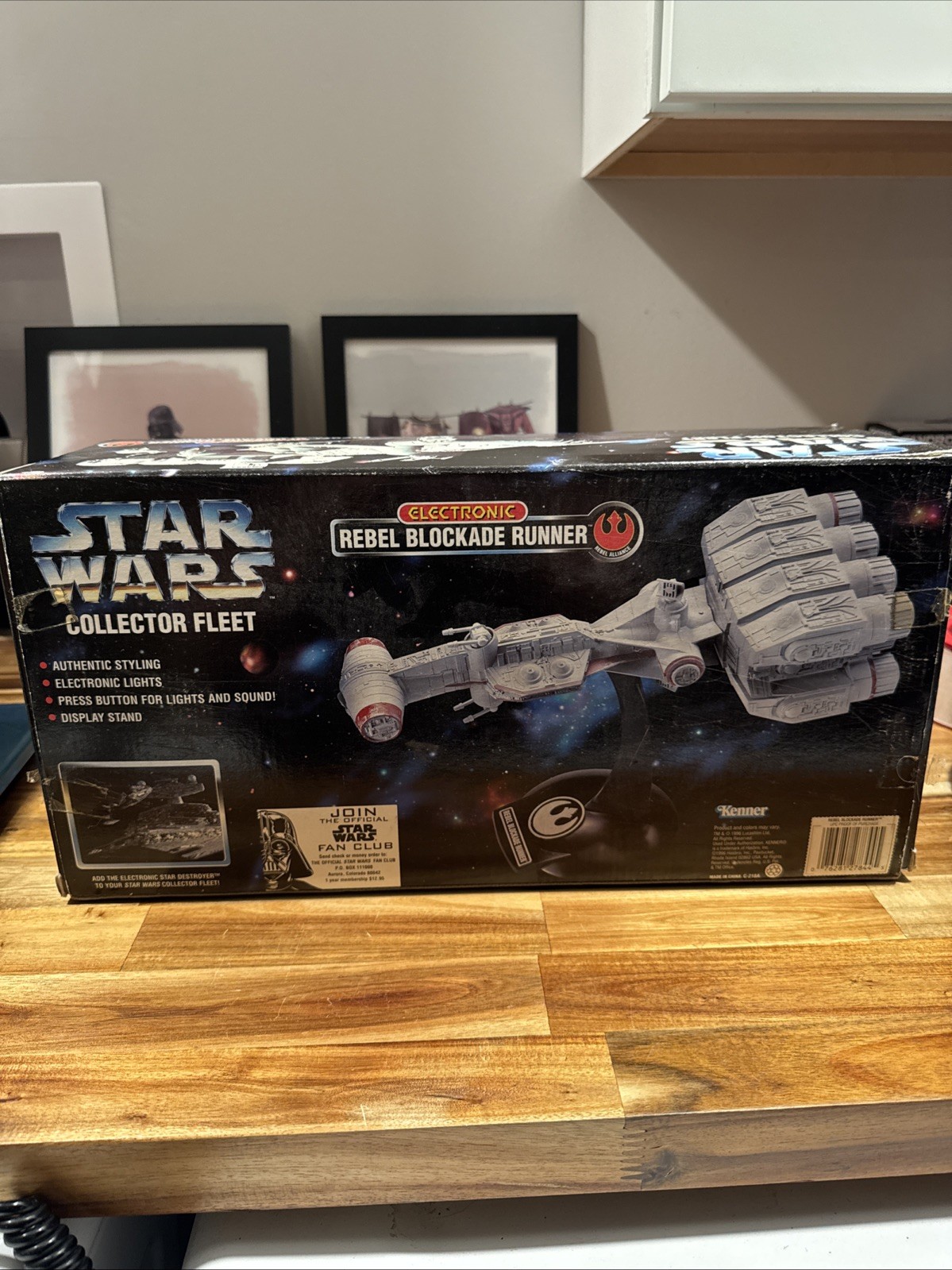 Star Wars Collector Fleet Electronic Rebel Blockade Runner 1996 Kenner