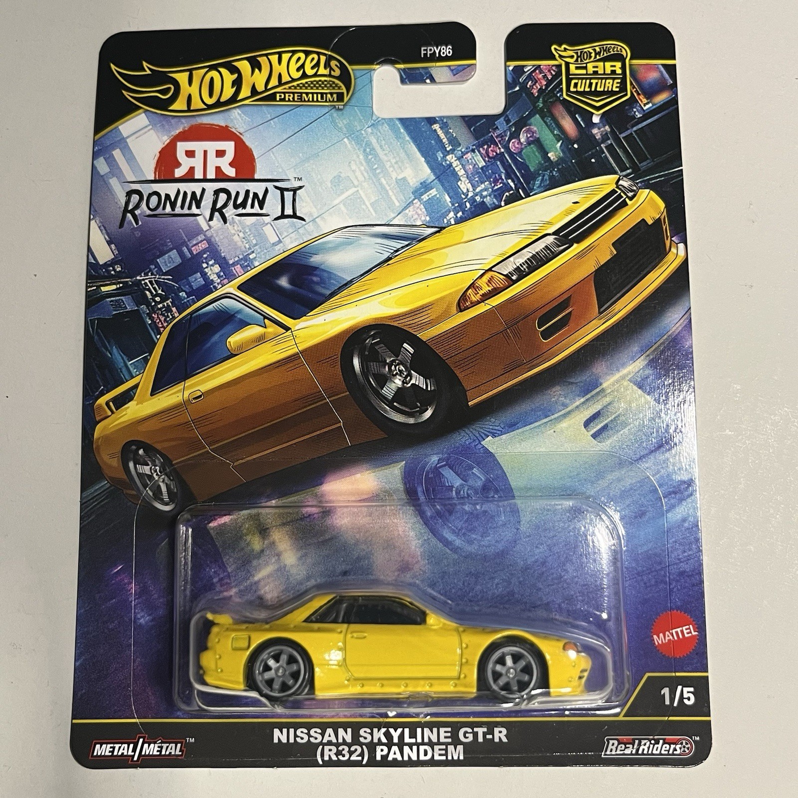 Hot Wheels Premium 2025 Ronin Run II Set of 5 Cars In Protectors