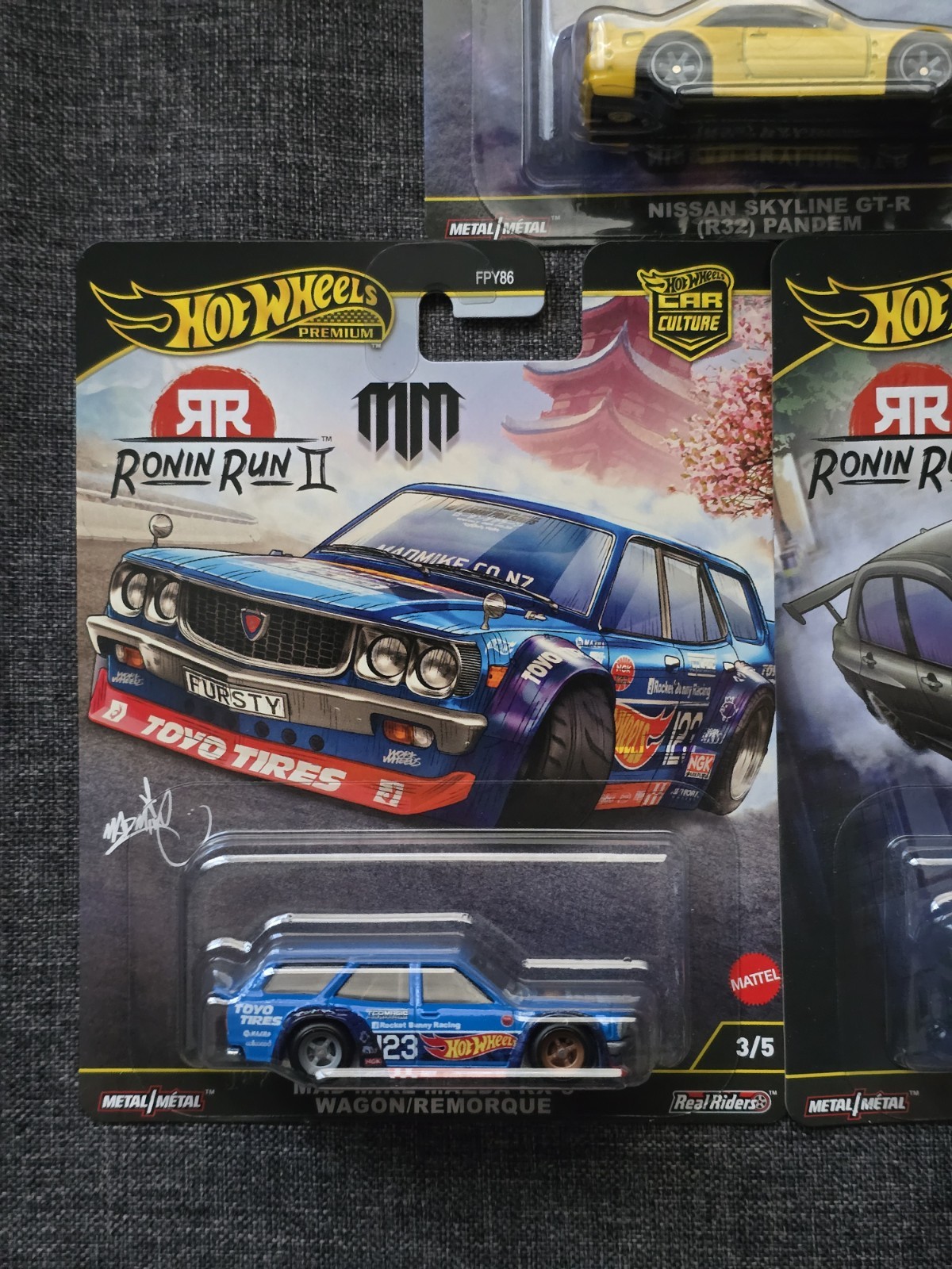 2025 Hot Wheels Premium Ronin Run 2 M Case “5 Car” Set FPY86 Car Culture