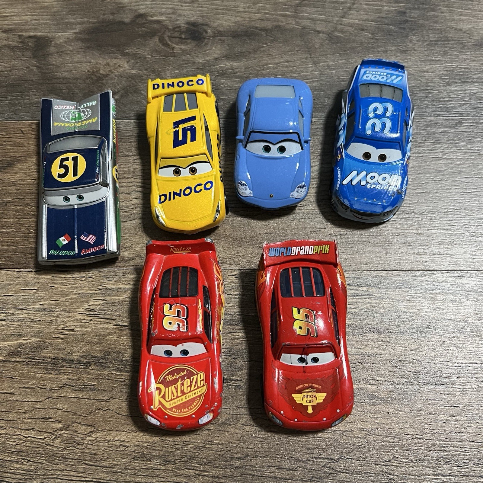 Pixar Cars Mixed Lot of 6 Toy Vehicles Disney – Lightning McQueen Ramone