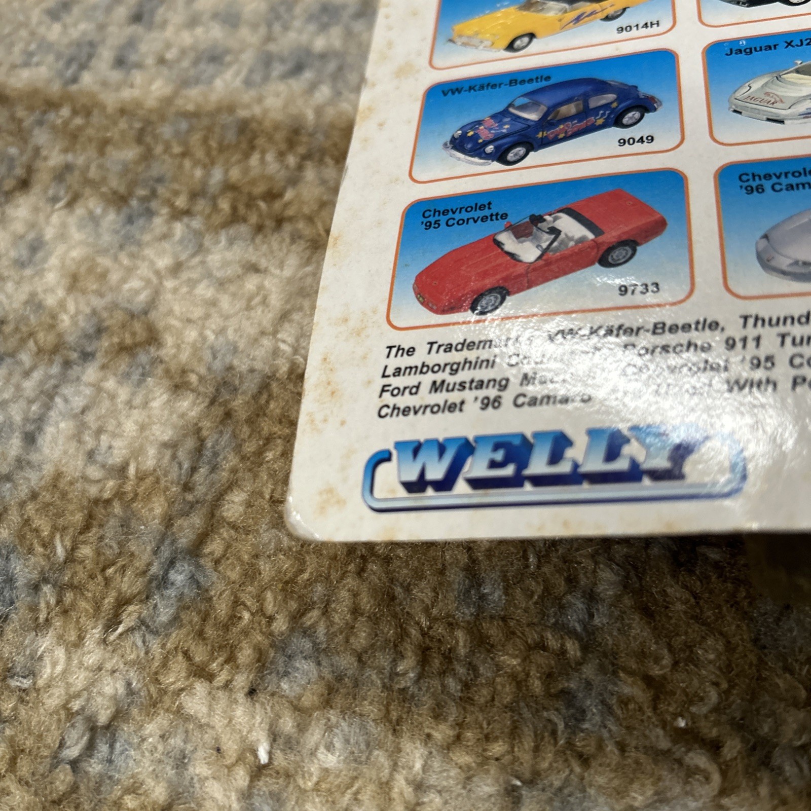 Welly Deluxe Racer Single Die Cast Metal And Plastic Corvette NIP