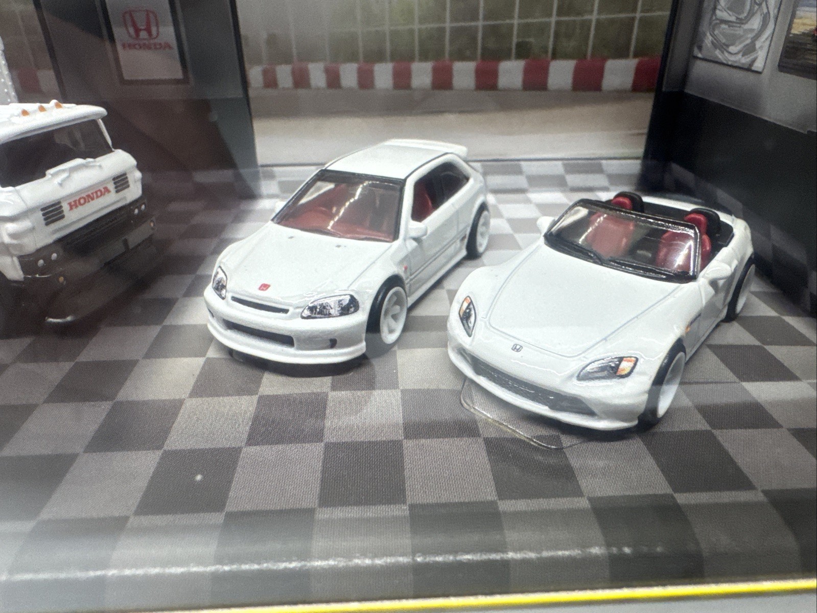 Hot Wheels Premium 2025 Honda Set Sprinter Civic Type R NSX-R S2000 Diorama