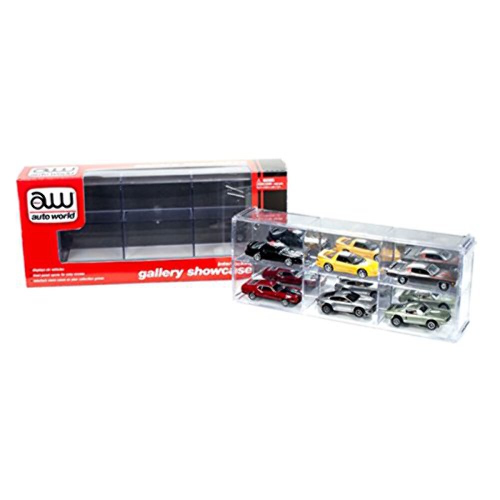6 Car Interlocking Collectible Display Show Case for 1/64 Scale Model Cars by Au