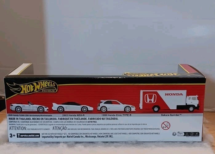 Hot Wheels Premium Box Set Garage Honda 2025 Sakura Sprinter Honda Civic Type R