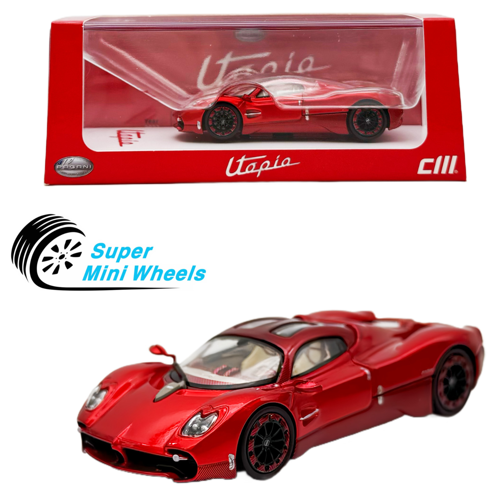 CM Model 1:64 Pagani Utopia Red