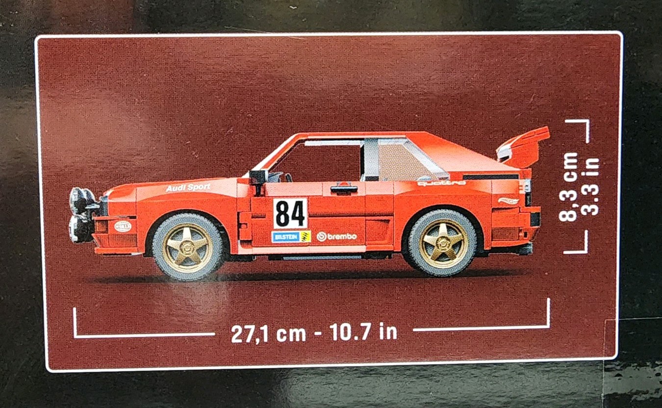 2026 Mattel Brick Shop Hot Wheels ’84 Audi Sport Quattro 864 Piece Building Set
