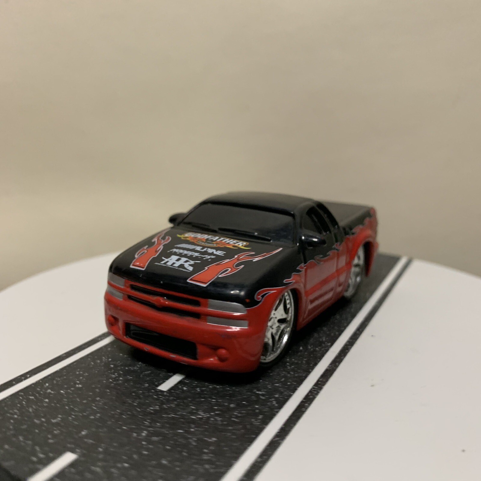 Hot Wheels Hot Tunerz Godfather Customs 2002 Chevy S10 Pickup Truck Red & Black