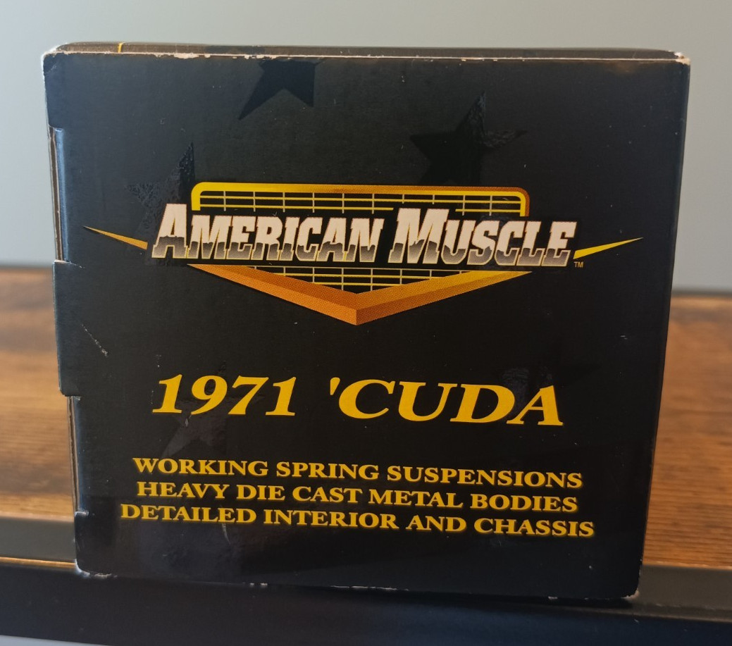 Ertl American Muscle 1971 Yellow Cuda 1:43 Scale Limited Edition New With Case