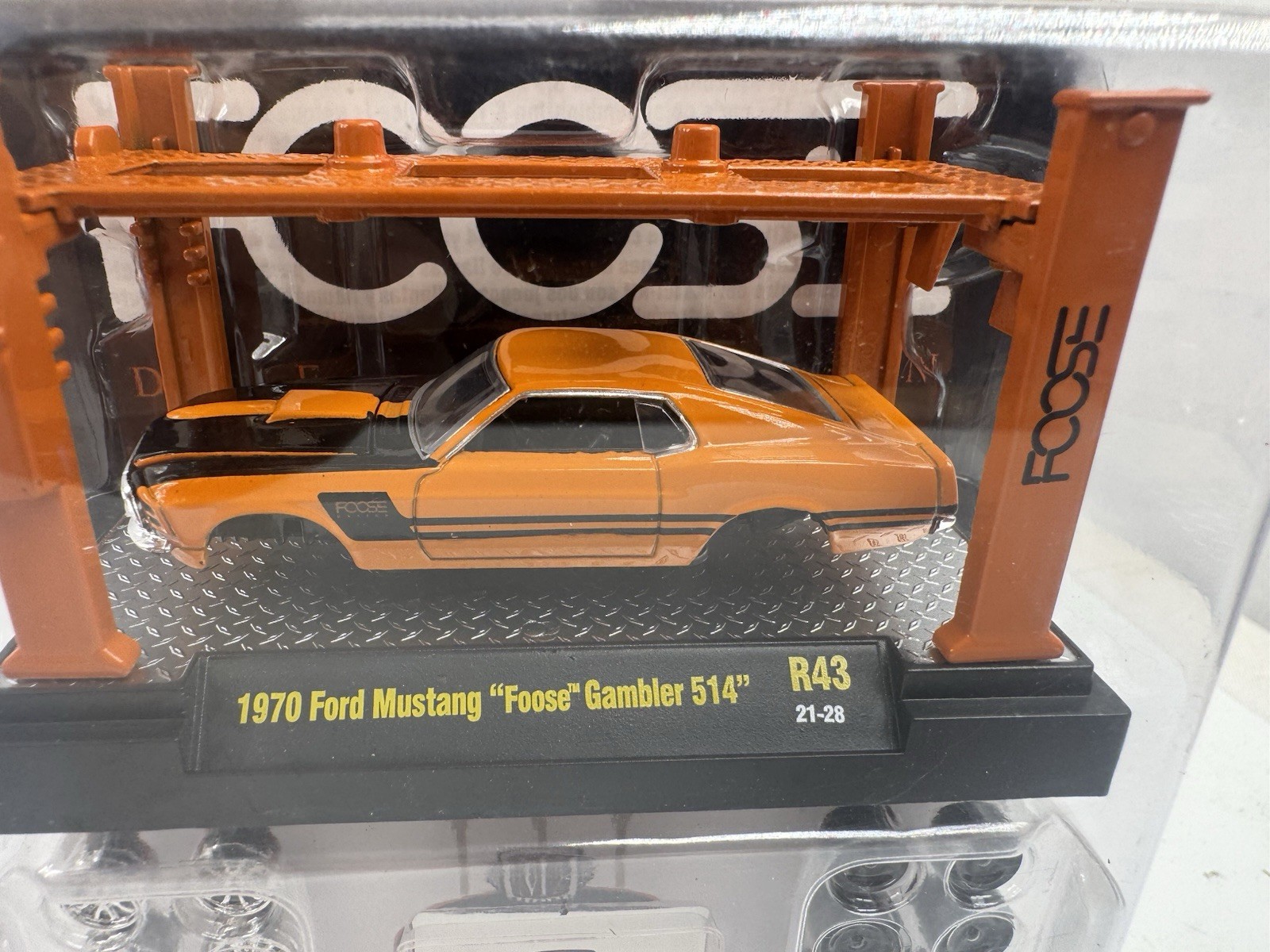 M2 MACHINES 1970 Ford Mustang Foose Gambler 514 Orange Model-Kit 37000-R43 2021