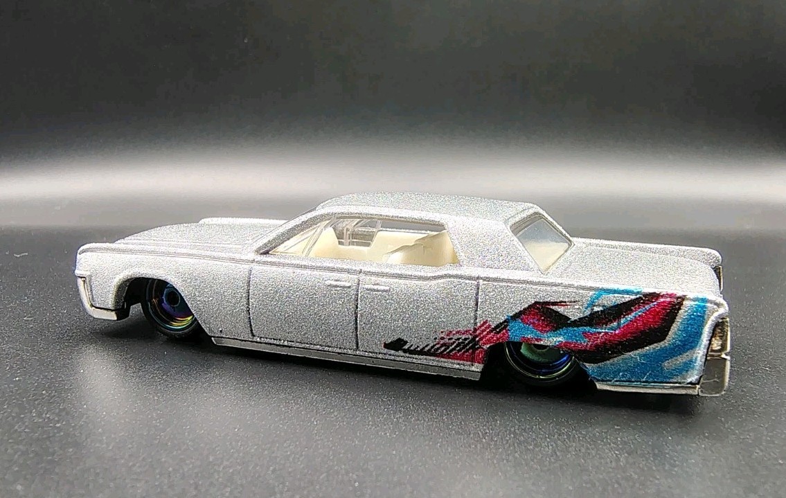Custom Hot Wheels 64 Lincoln Continental Metallic Silver SSHIFTW NoScalpCustoms