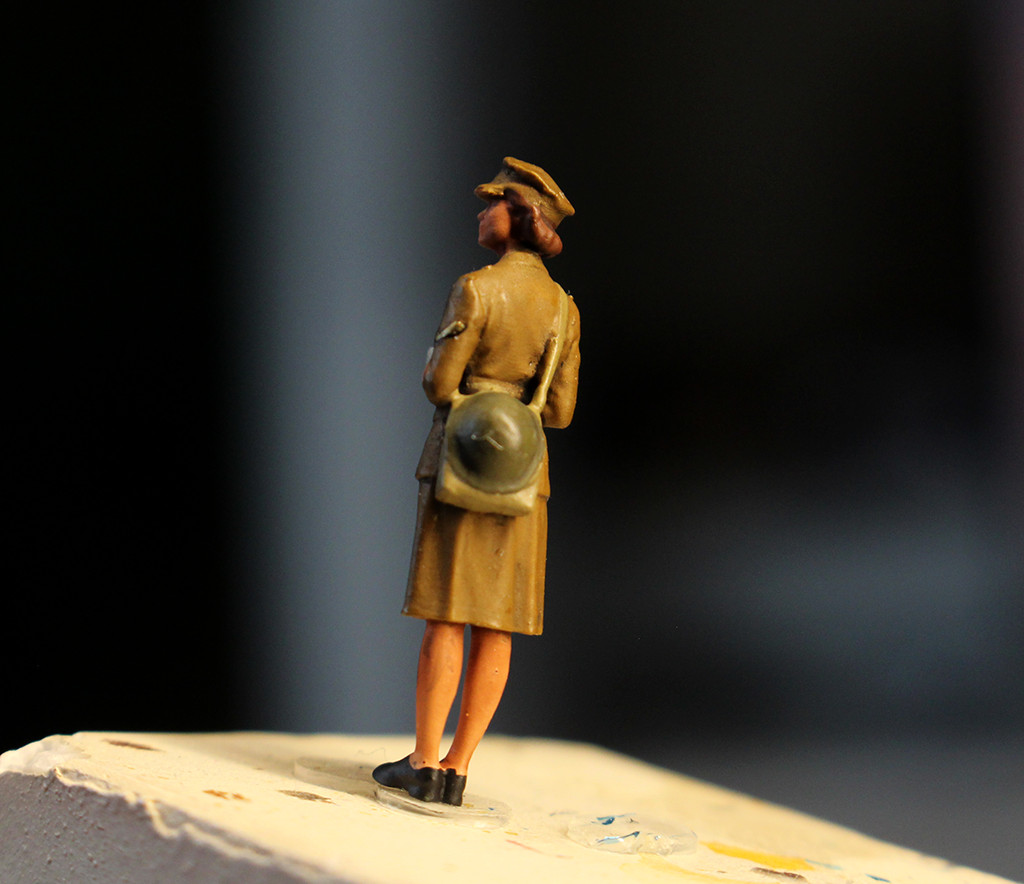 1/72 TANK 1:72 WW2 Germany lieutenant UK female civil service toy TotalWar