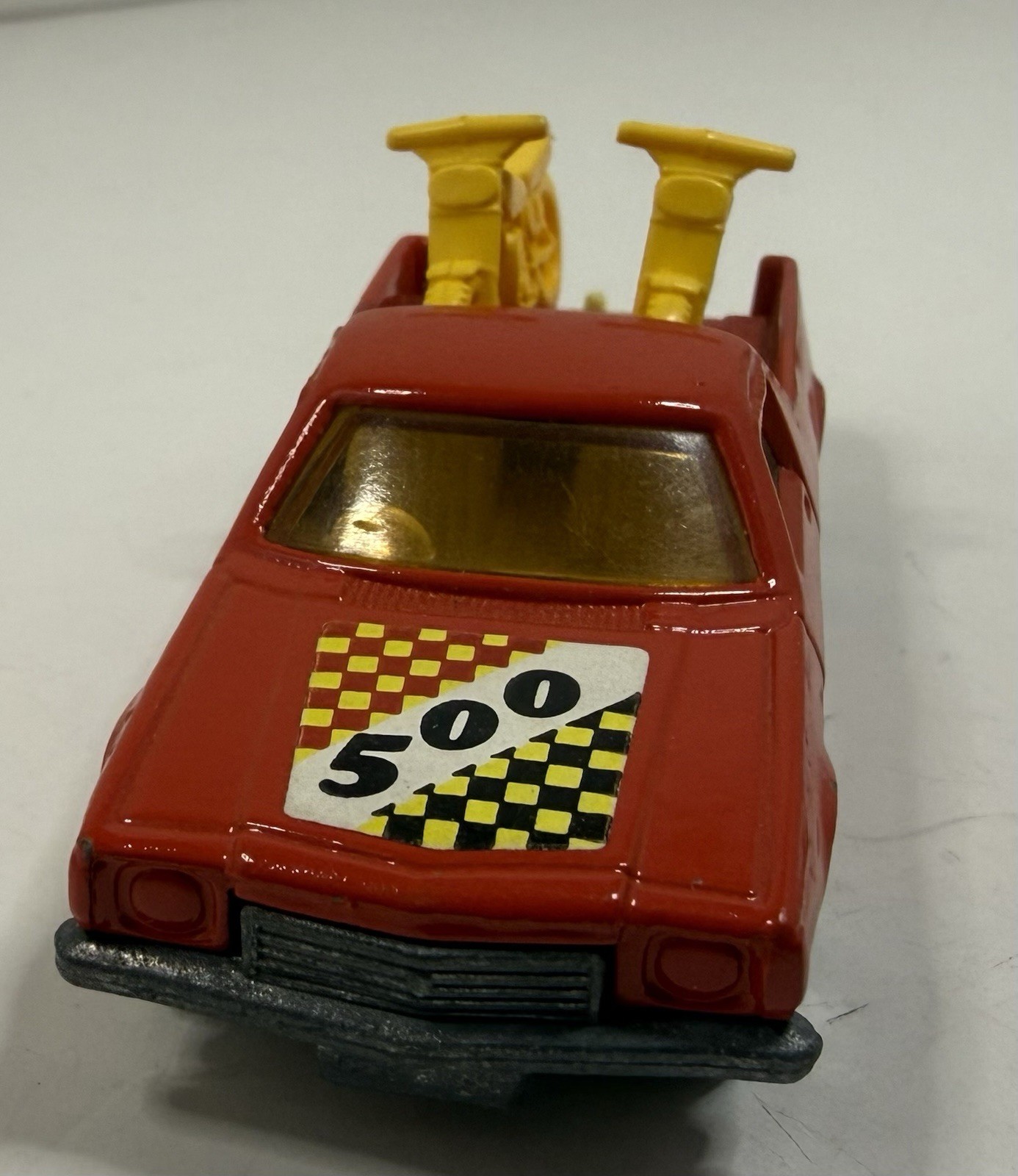 Lesney Matchbox 1977 Superfast No. 60 Holden Pickup Red Diecast w/ Dirt Bikes