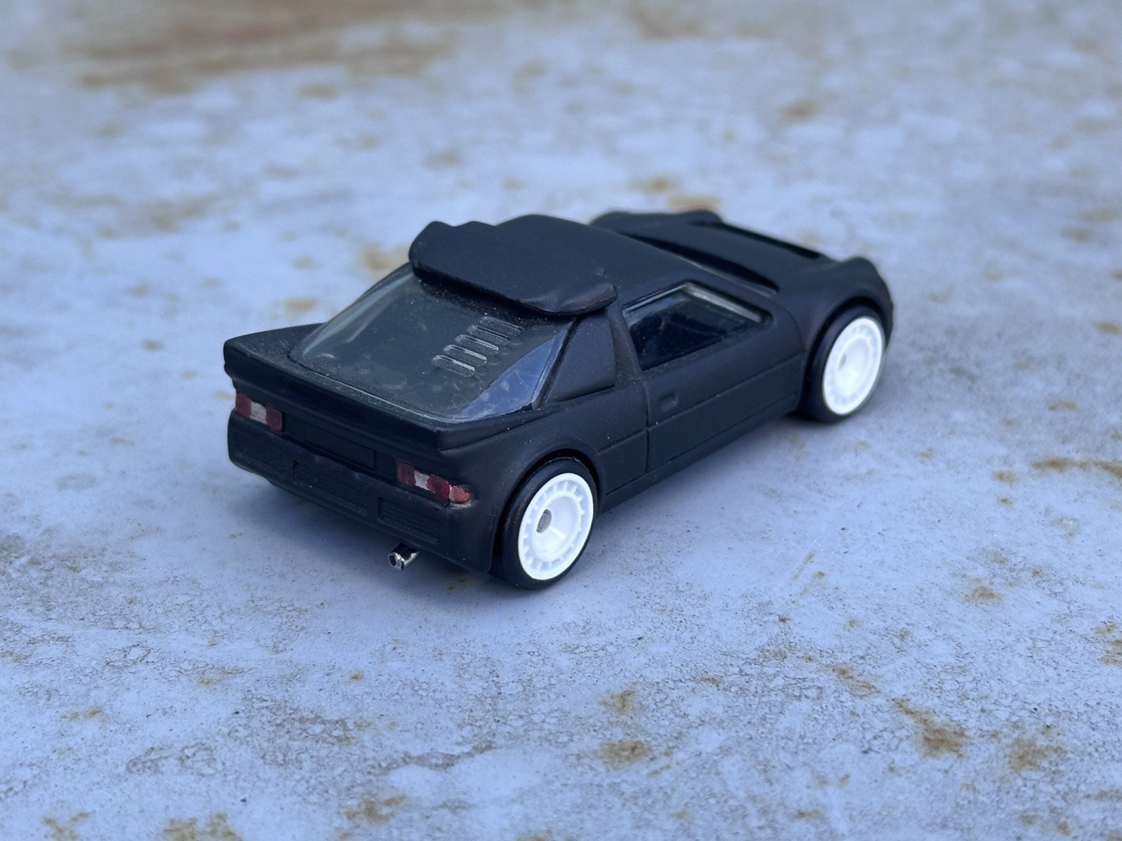 CUSTOM MADE Hot Wheels KEN BLOCK Matte Black Ford RS200 HOONIGAN tapped screwed