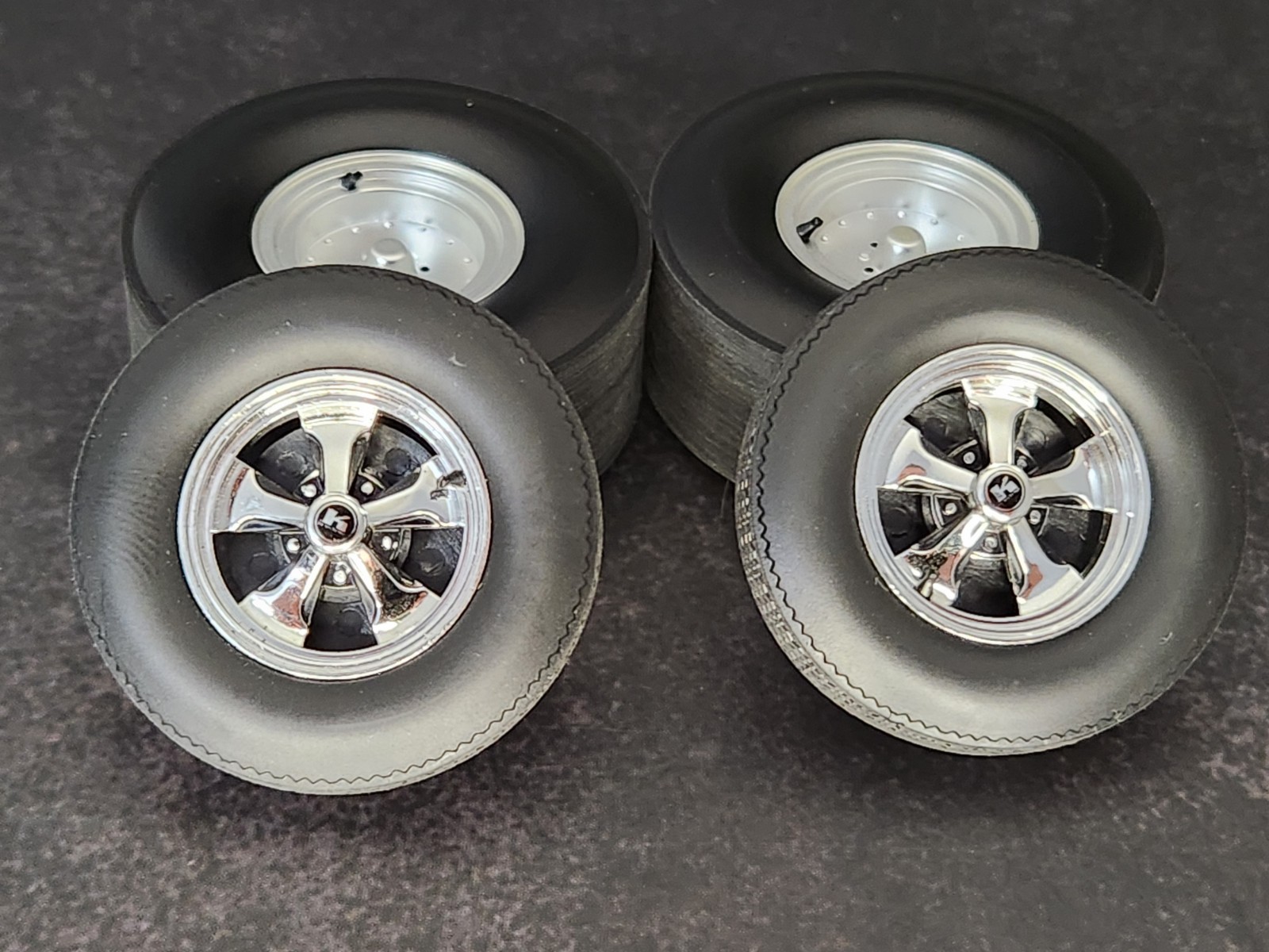 1/18 ACME Keystone Drag Wheel & Tire Set-A1806139W
