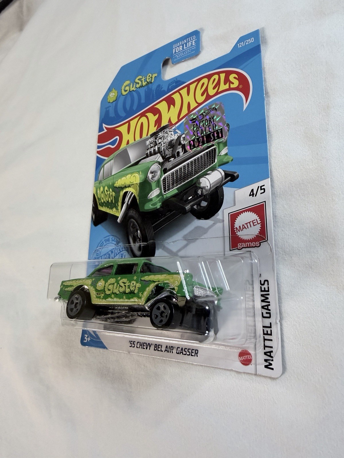 Hot Wheels Factory Sealed Mattel Games ‘55 Chevy Bel Air Gasser 4/5
