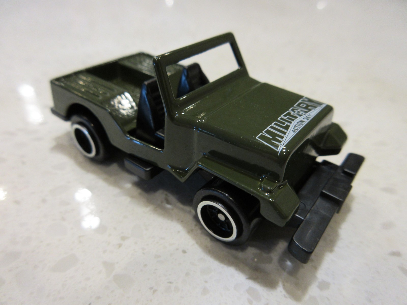 Turbo Wheels Military Action Vehicle 4×4 Truck OD Green Diecast 1:64 Toy Car