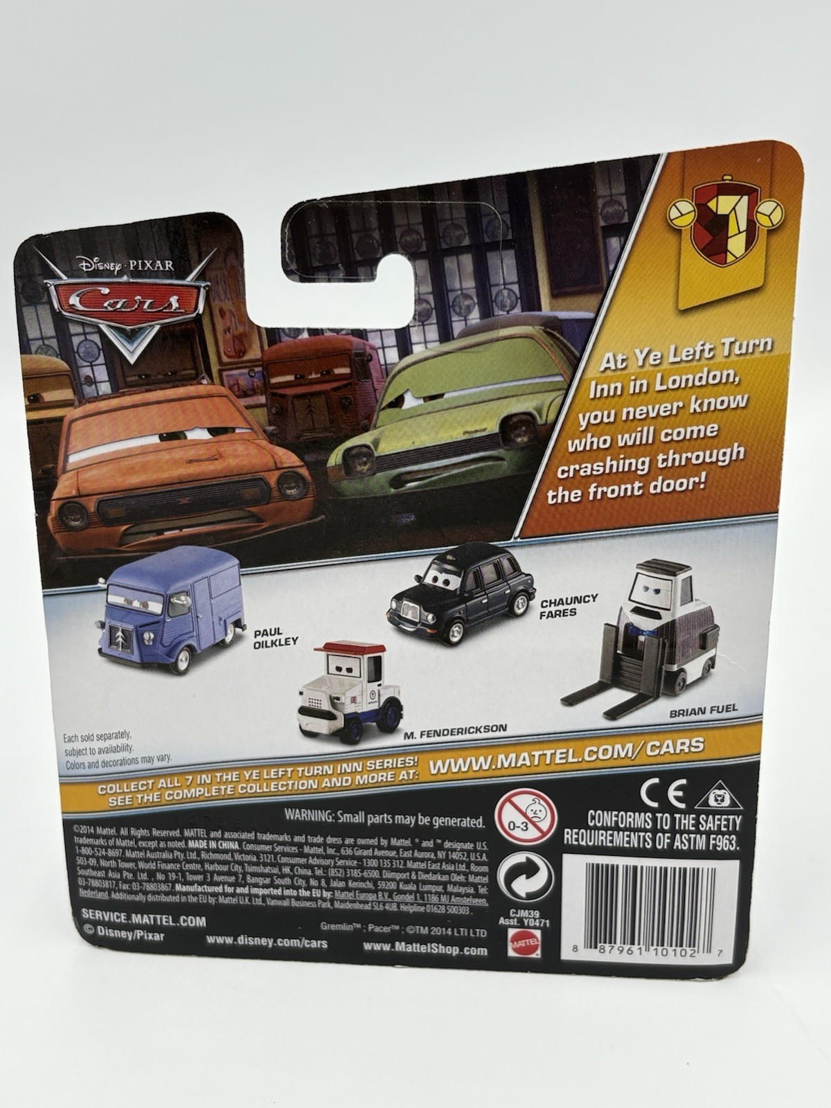 Disney Pixar Cars 2014 Ye Left Turn Inn – Paul Oilkley 4/7 – Read Condition