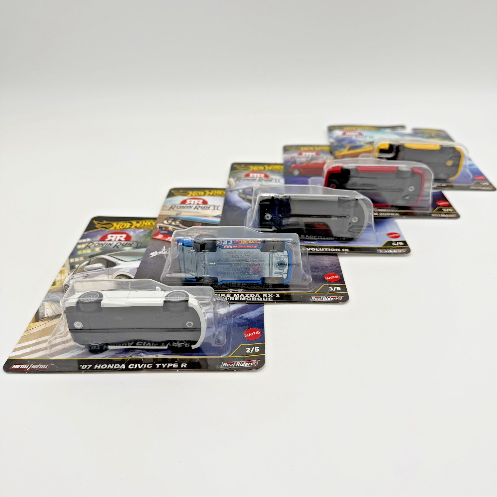 Hot Wheels Car Culture Ronin Run II 1:64 Diecast Lot 5 Cars Real Riders New