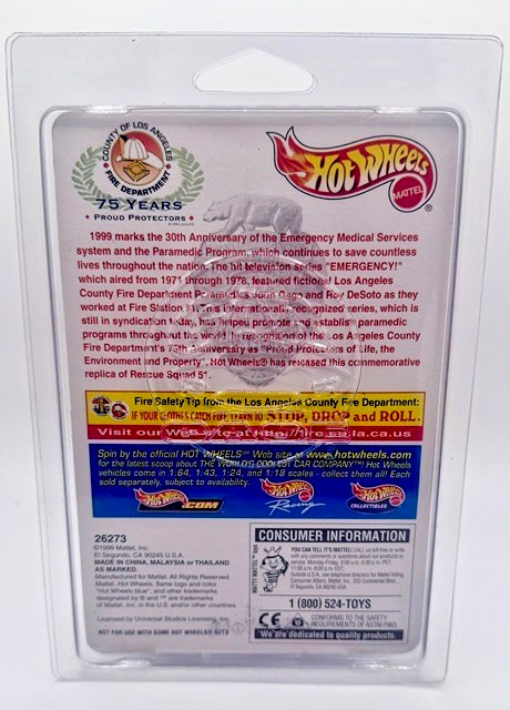 Hot Wheels EMERGENCY Los Angeles County Fire Department Squad 51 #26273