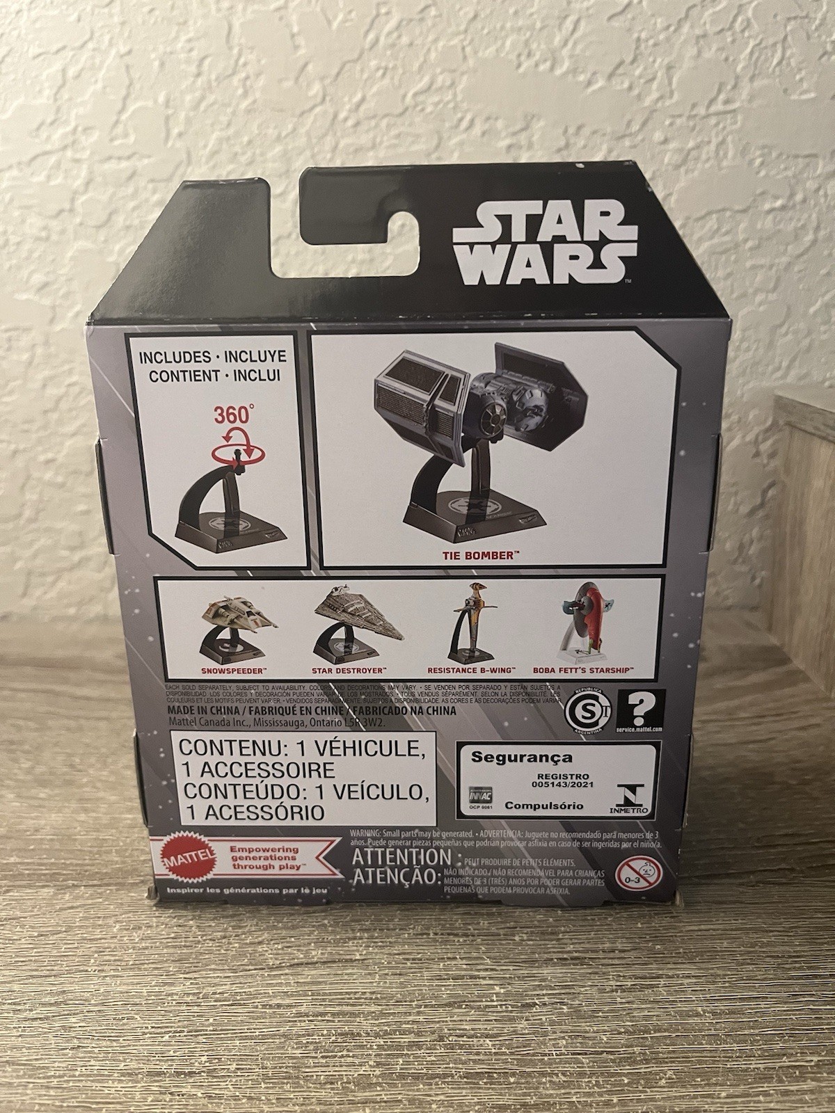 Hot Wheels Star Wars Starships Select #39 Tie Bomber