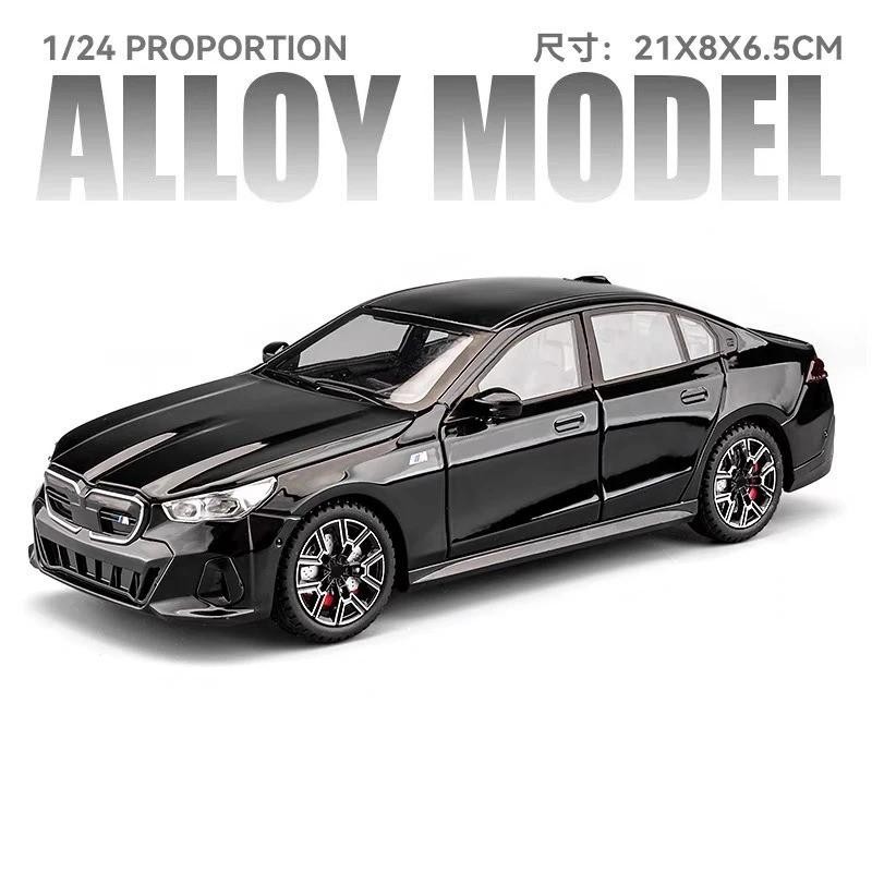 1:24 BMW I5 M60 Alloy Diecast Simulation Sound & Light Car Toy Collectible NEW