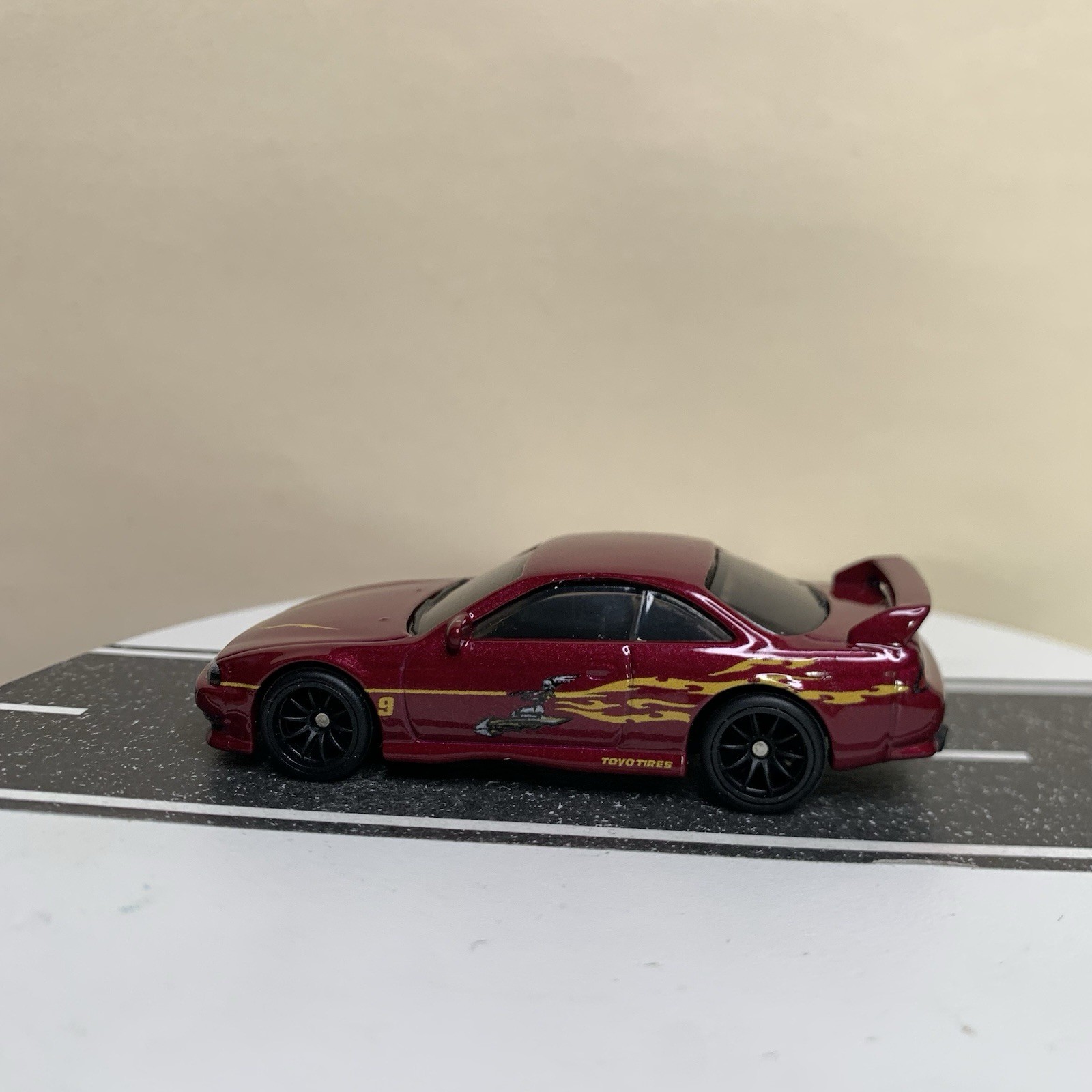Hot Wheels Premium Fast & Furious Nissan 240SX Silvia S14 Dark Red w/RR 1:64 NM