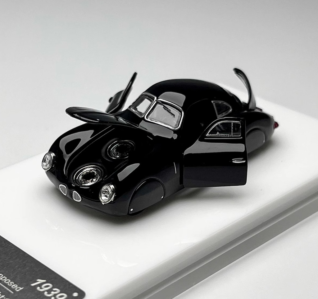 OT 1:64 Black 1939 Type 64 Classic Vintage Model Diecast Display Car