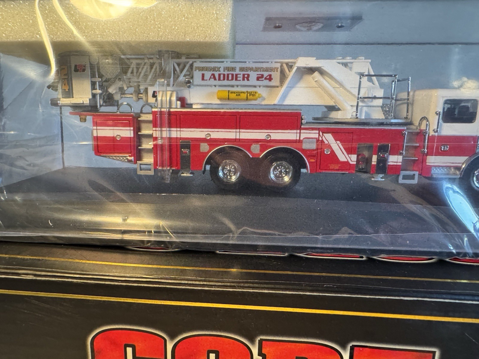 Code 3, 1:64 Die-Cast Phoenix Fire Dept American LaFrance Tower Ladder #12744 MB