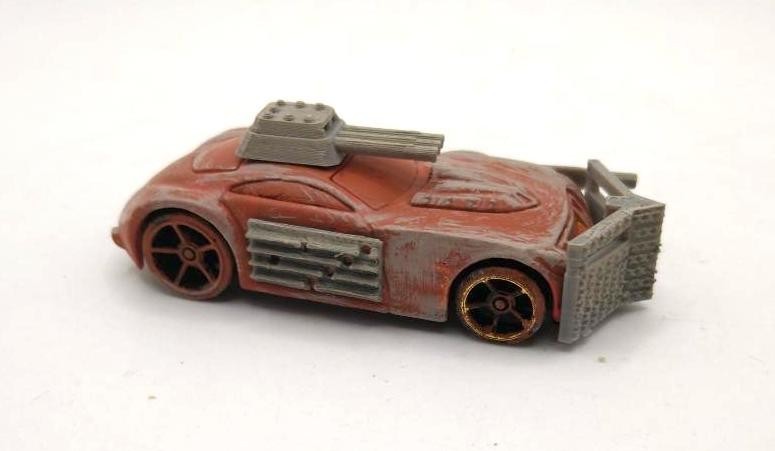 Custom Mad Max Zombie War Wasteland Road Warrior Truck 1/64 Hot Wheels Vehicle