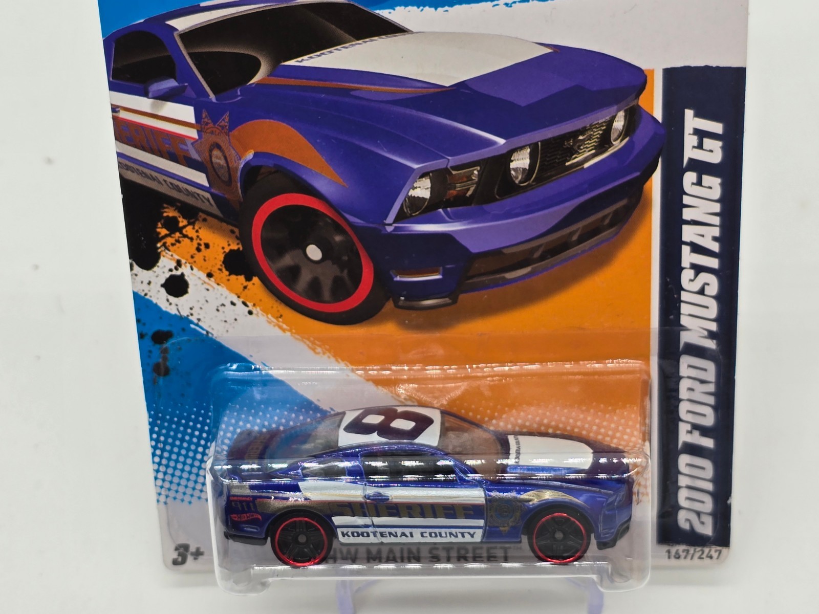 Hot Wheels – HW Main Street ’12 – ’10 Mustang GT – Kootenai County -Red Wheels