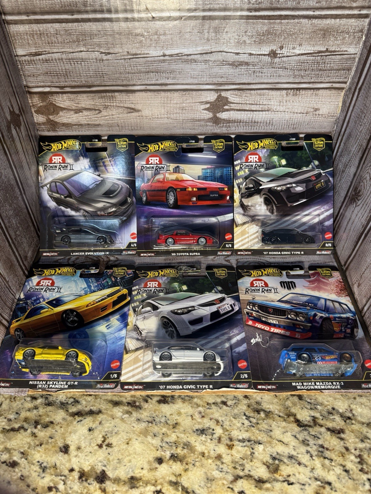 2025 Hot Wheels Car Culture Ronin Run 2 – SET OF 5 AND SET OF 6 WITH CHASE