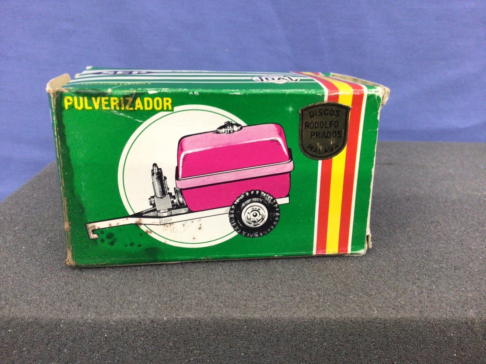 Joal 205 Compressor Pulverizador Trailer Made in Spain Boxed Blue and Yellow