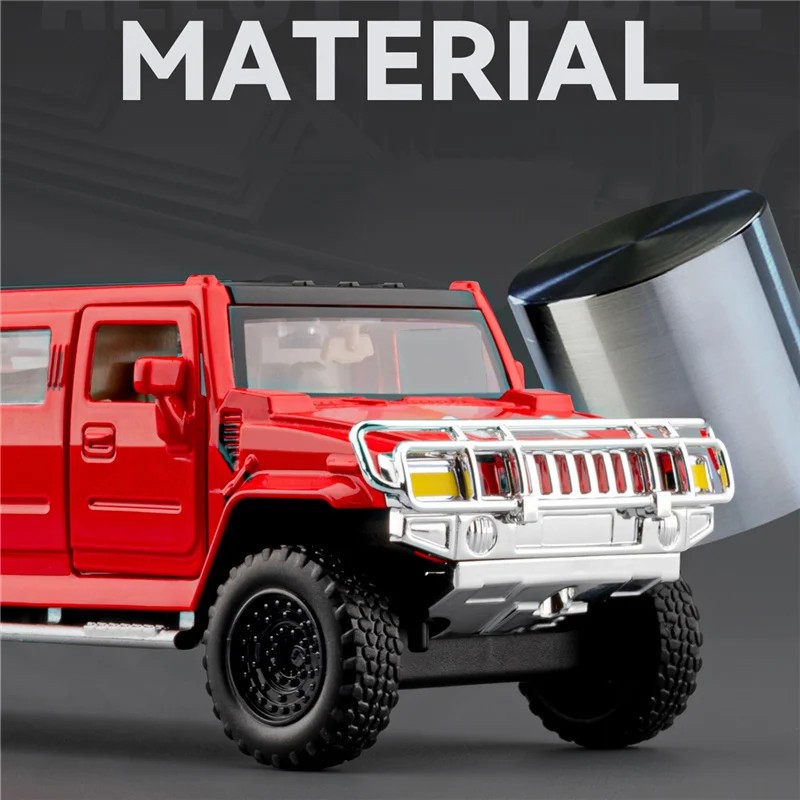 1:32 Extended Version HUMMER H2 Alloy Car Model Diecast Metal Vehicles Car Model